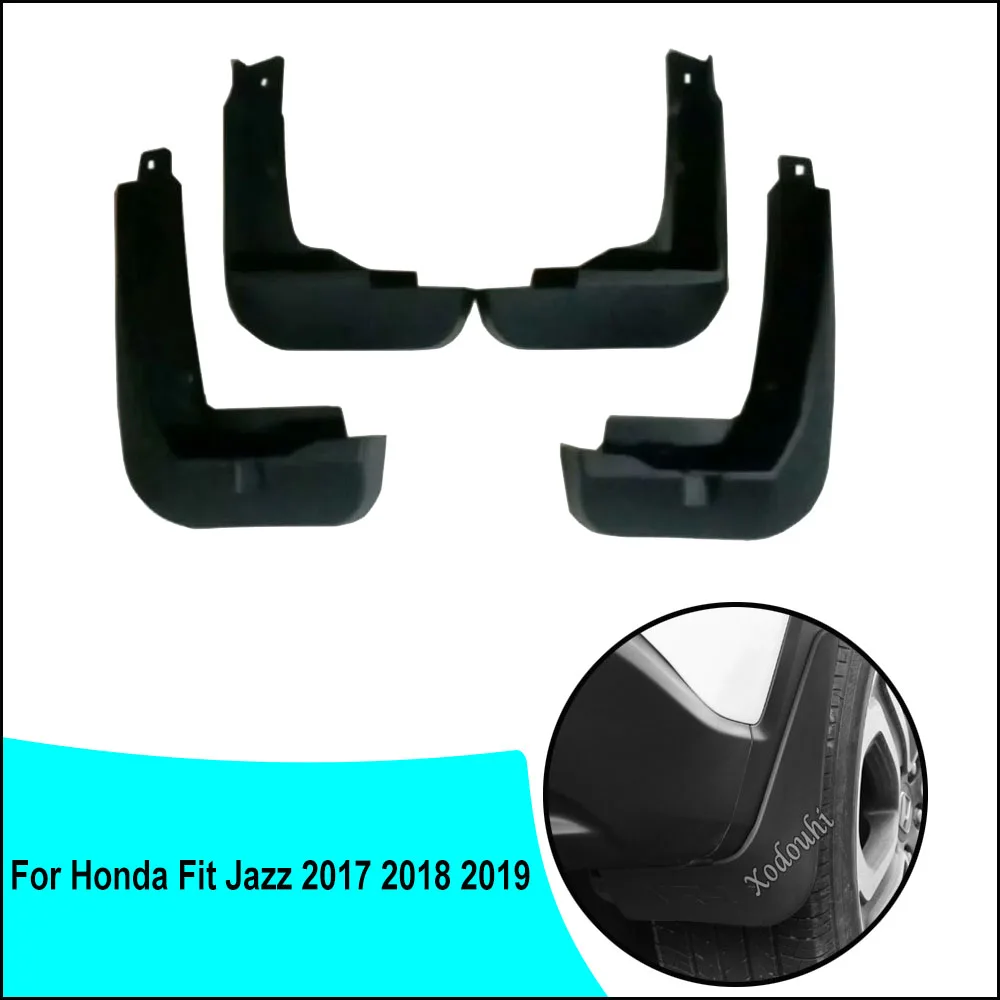 

For Honda Fit Jazz 2017 2018 2019 Car Body Plastic Fender Soft Mudguard Protection Flap Splash Mud Guard Frame Parts Hoods 4pcs