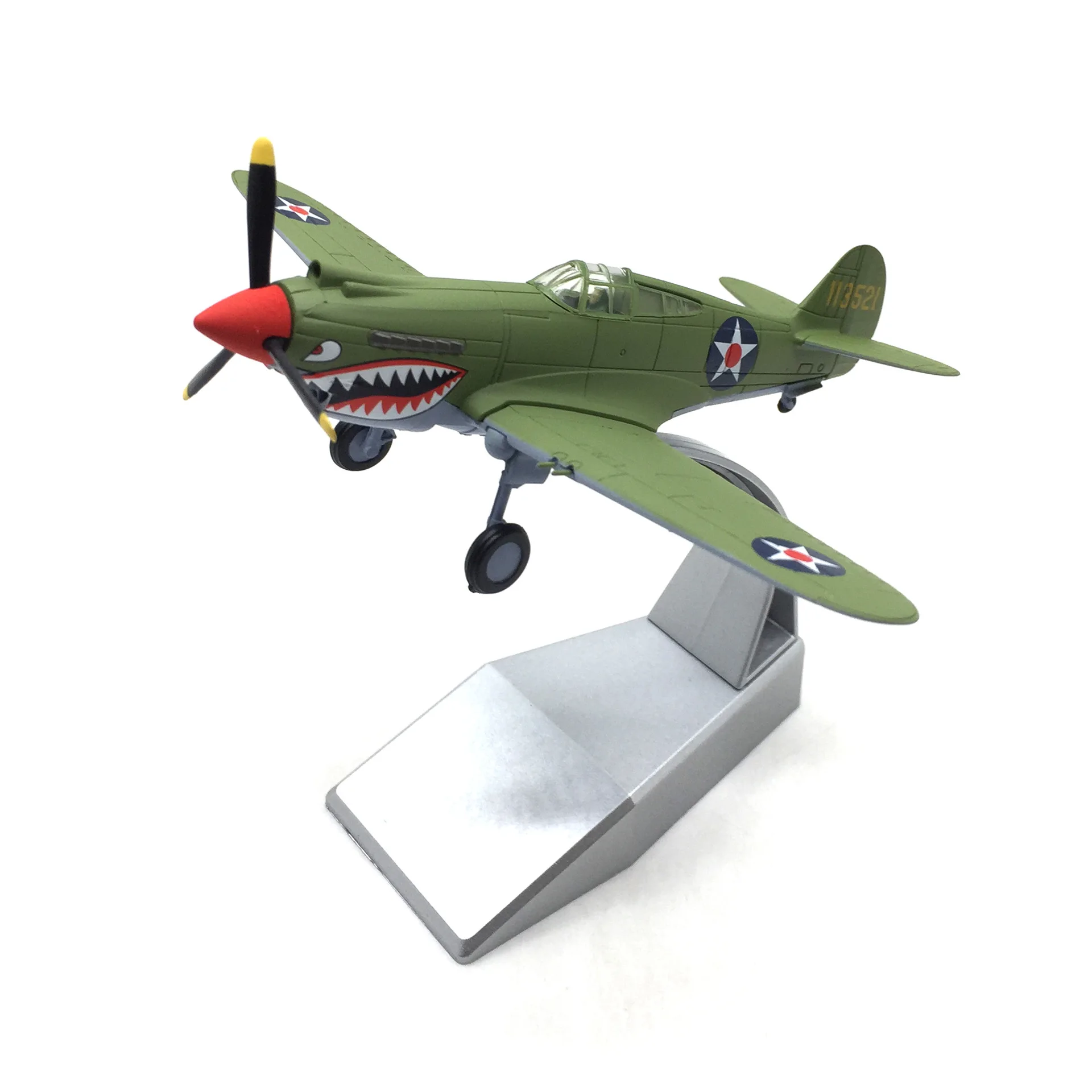 Nsmodel 1:72 Scale WWII US P-40 Warhawk Fighter Shark Mouth Diecast Military Aircraft Finished Model For Collection Display
