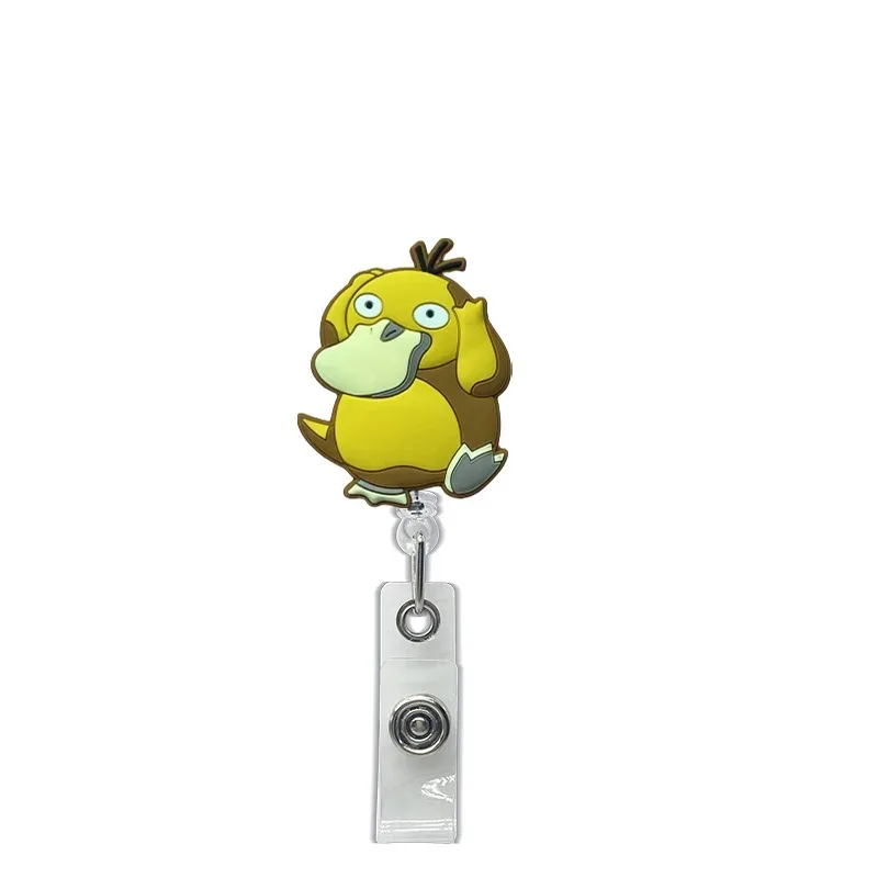 Pokemon Retractable ID Lanyard Cartoon Pikachu Gengar Badge Reel Name Tag Card Holder Clip Easy To Pull Buckle Accessories - view 2