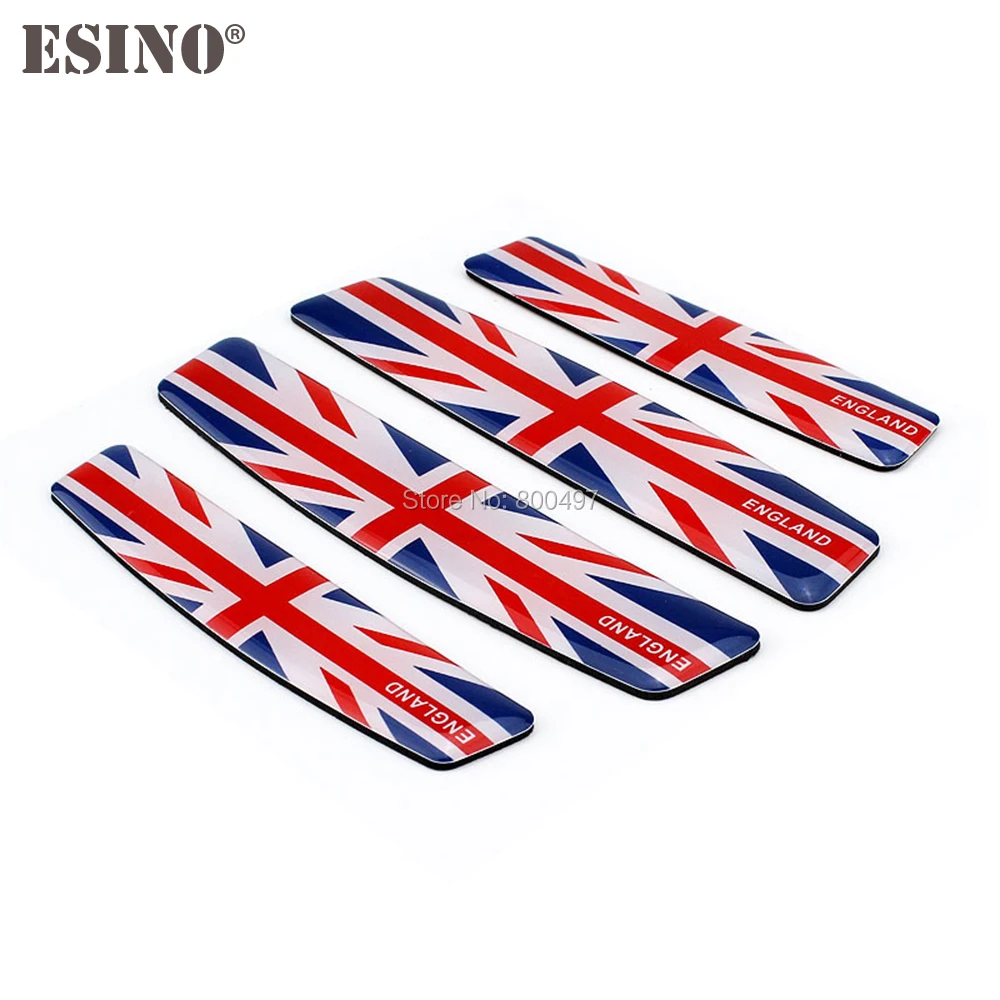 4 x Car Styling Door Edge Guard Protector Strips Anti-collision Anti-scratch Trim Door Edge Guard Stickers For England Flag