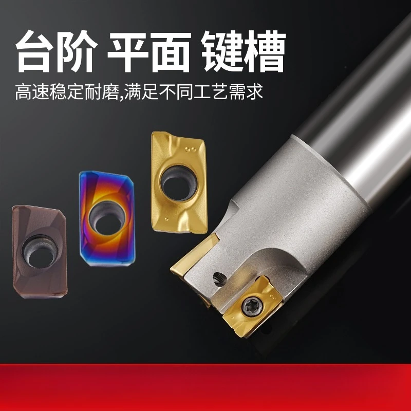 

CNC Milling Inserts Fast Feed Milling Head 400R Milling Cutter Stainless Steel APMT1604 APMT1135 Inserts