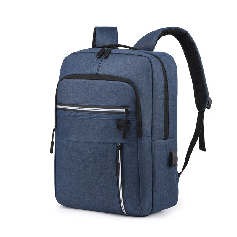 Mochila de nylon impermeável multifuncional para homens, sacos para laptop, mochila de carregamento USB, mochila casual