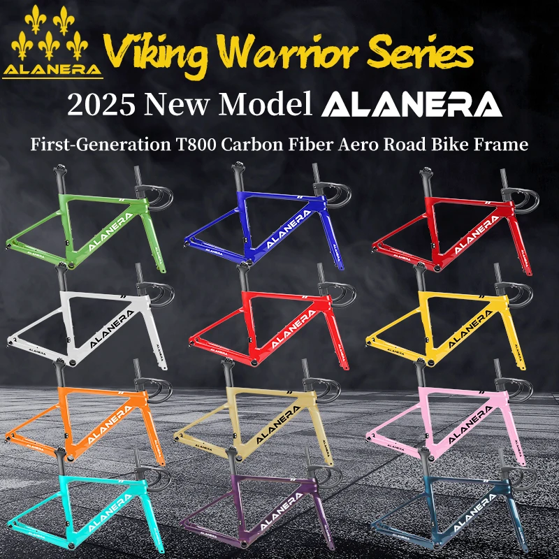 

Рама аэрошоссейного велосипеда ALANERA первого поколения 'T800 из углеродного волокна, полная внутренняя кабельная маршрутизация и 12 шт. ° руль падения