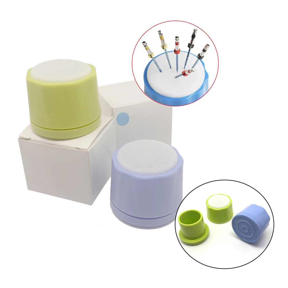 Root Canal File Holder Box with Foam and Sponge for Cleaning and Organizing Endodontic Drills and Files