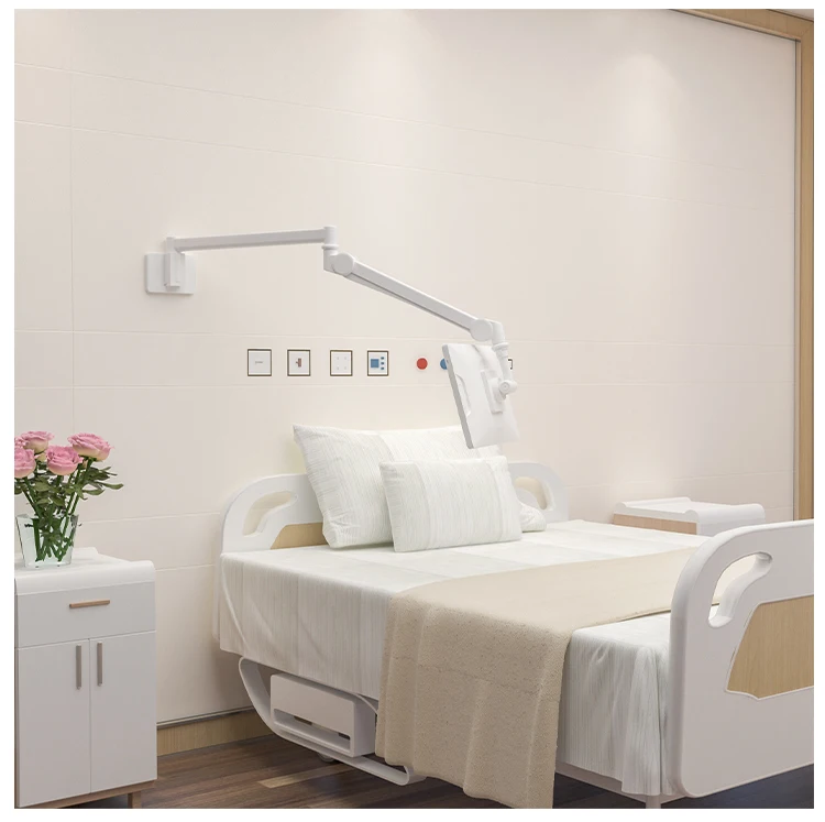 

Medical entertainment healthcare mounting monitor Flexible long tablet arm wall mount for hospital