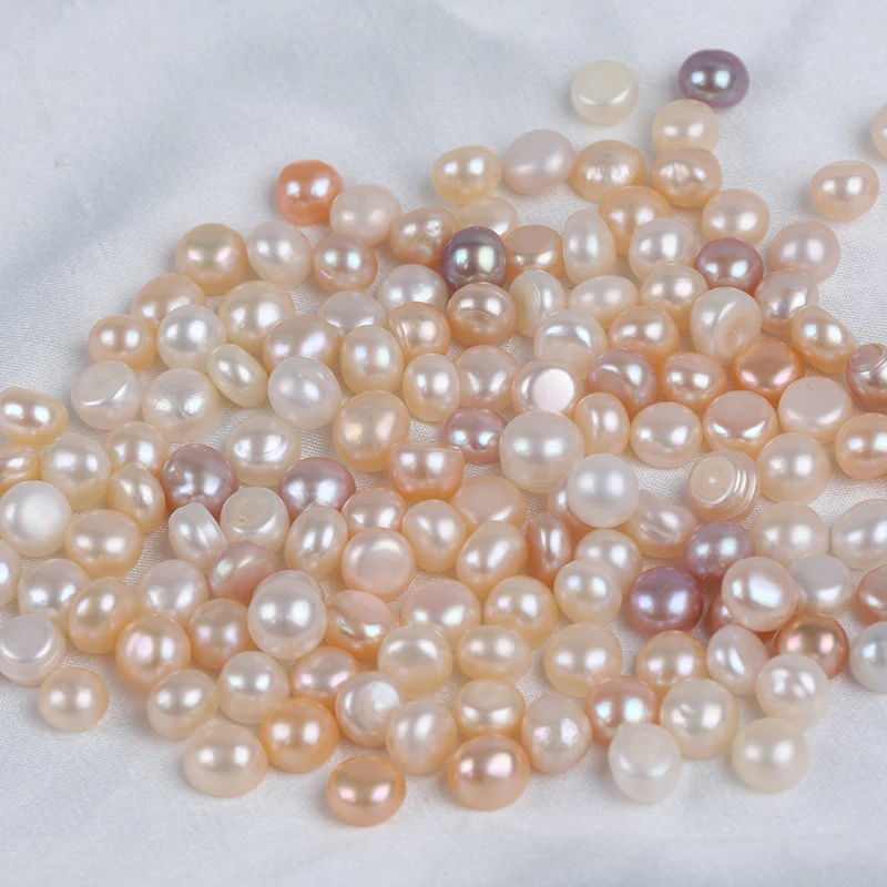 Wholesale 8-9mm Loose Freshwater Button Pearls