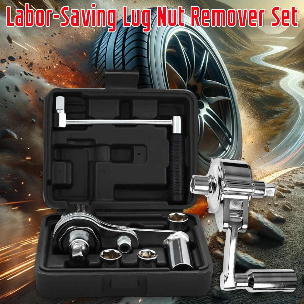 

Chrome Vanadium Steel Heavy Duty Torque Multiplier Wrench Lug Nut Remover Labor-Saving Auto Tire Disassembly Repair Tools New ﻿