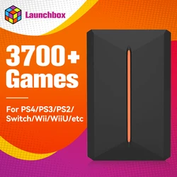 Launchbox 500G Game HDD For PS4/PS3/PS2/PS1/SNES/Wii/Wiiu/Gamecube/N64 With 3700+ Retro/3D/AAA Games Hard Drive For Windows PC