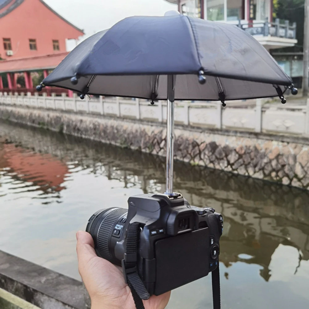 

Camera Umbrella With Hot Shoe Phone Holder Sun Hood Glare Reducing Sunshade For DSLR Outdoor Camera Photography Accessories