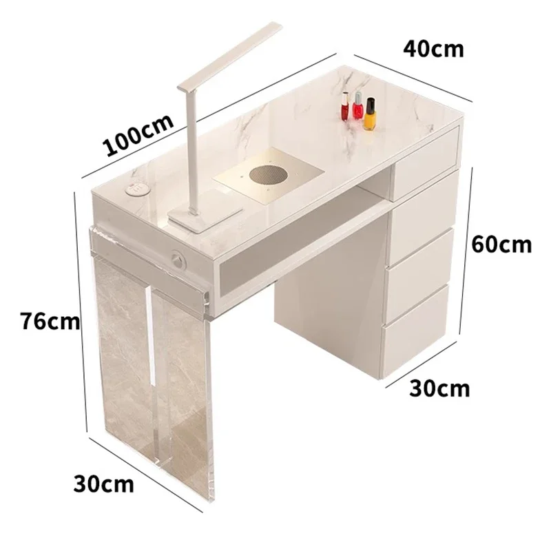 Equipo de suministros para uñas, mesas acrílicas, colector de polvo para manicura profesional, escritorio, mesa de belleza para uñas, muebles de Tafel para manicura