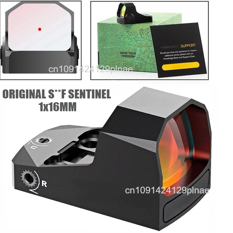 1x16mm 3 MOA Dot Ultra Compact Mini Red Dot Sight RMSc Footprint for Glock G43X,G48/S*g P365XL/Hellcat OSP/R7 Mako/Elite SC,METE