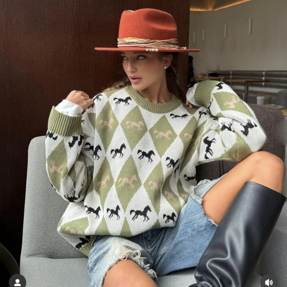 Zekye Knitwear Crew Neck Sweat - Winter Clothing Trends 2025 评论和价格