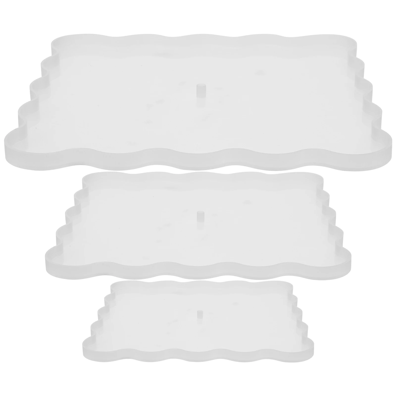 

3pcs Fruit Tray Molds Silicone Epoxy Resin Diy Baking Plate Mold Non-Stick Flexible Tool Gift Kitchen Bar Accessory