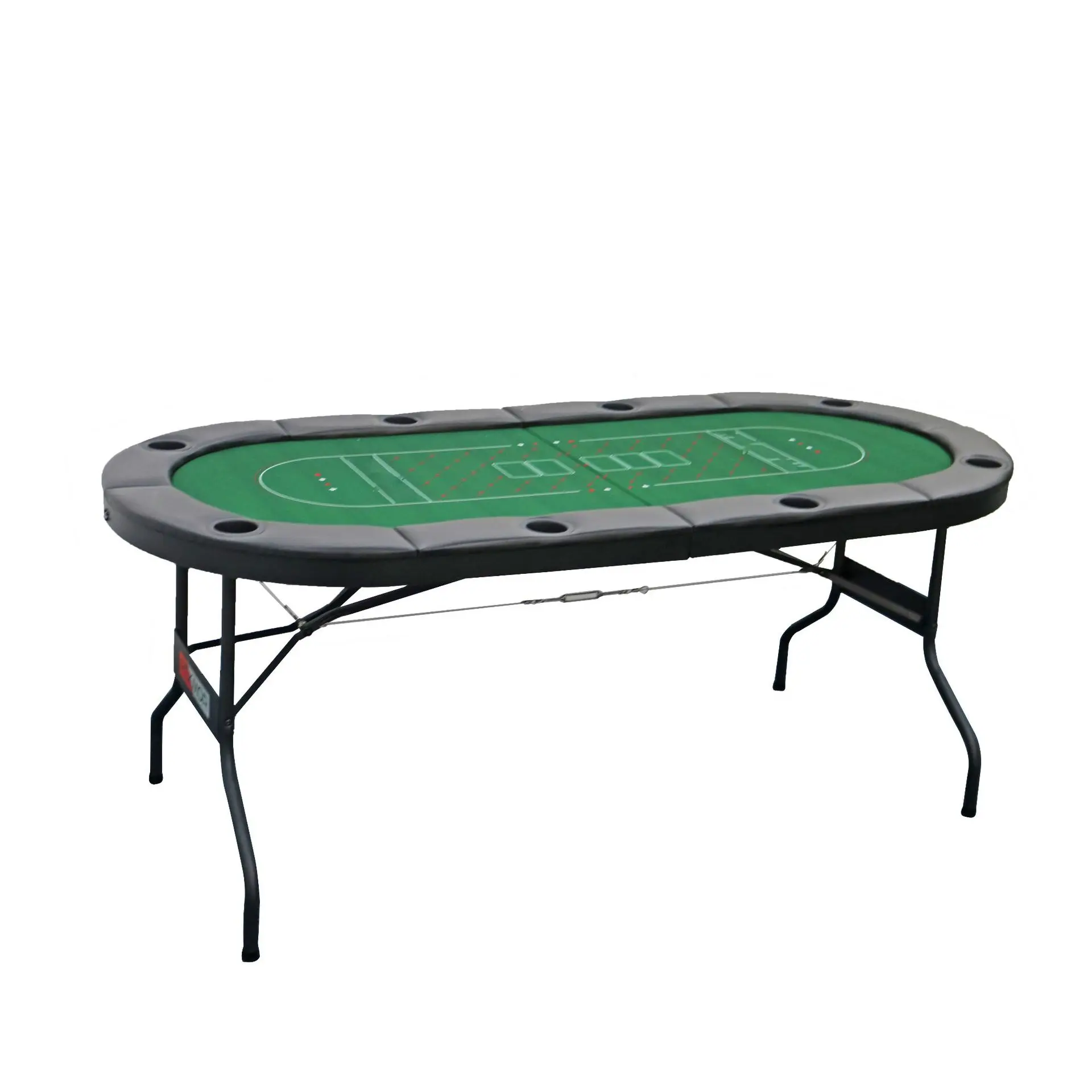 84 Inch Deluxe Folding Poker Table With Folding Steel leg