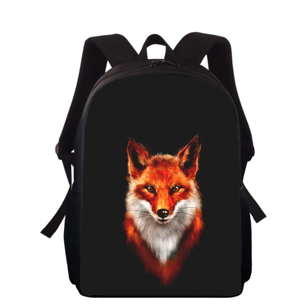 fox animal 15” 3D Print Kids Backpack Primary School Bags for Boys Girls Back Pack Students School Book Bags