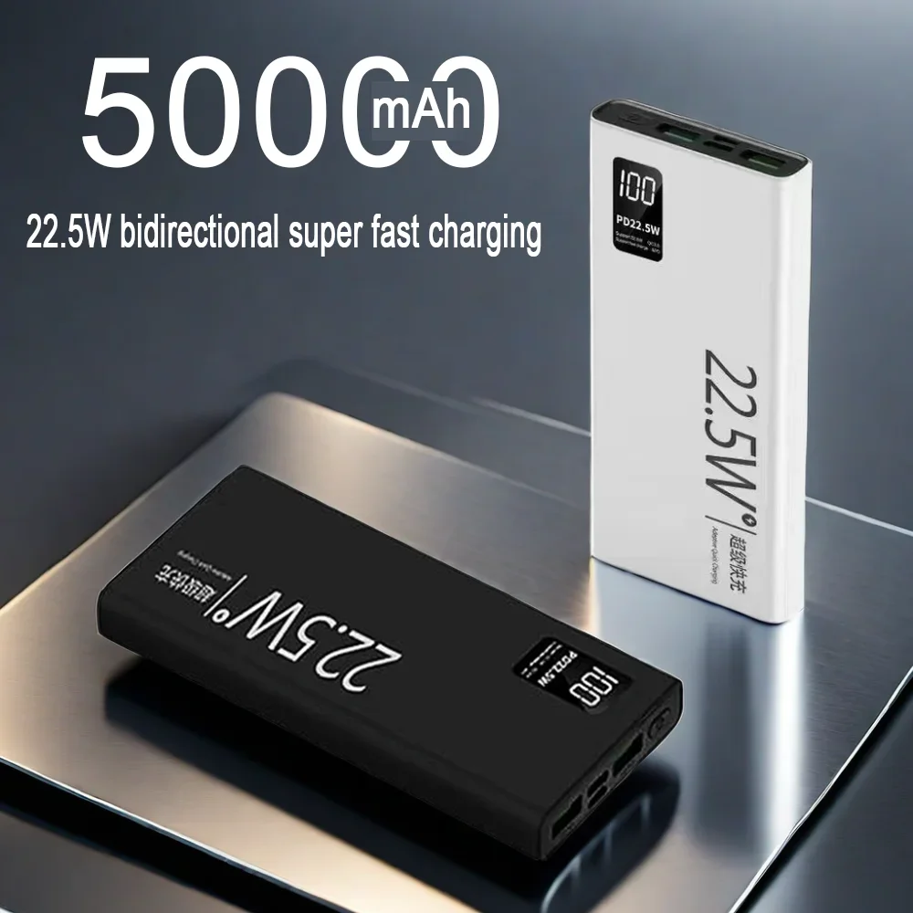 

22.5W Super Fast Charging Portable External Battery Digital Display Power Bank