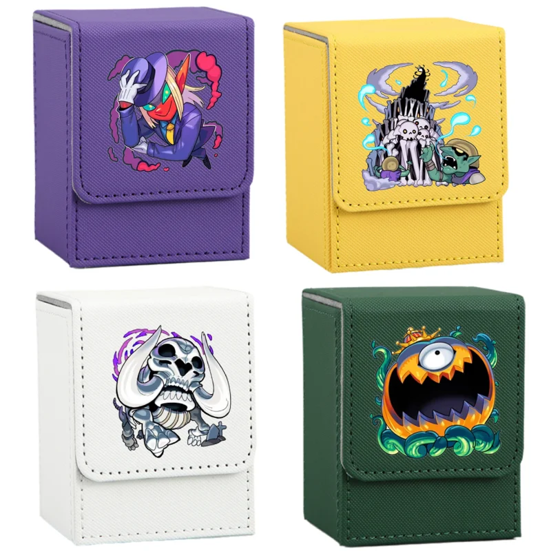 

Чехол для карт Yugioh Obelisk The Tormentor Red-Eyes Black Dragon Darkworld, кожаные фигурки, коллекция аниме, коробка для хранения игр