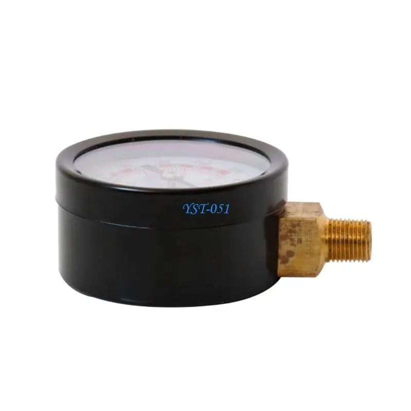 

E15A Thermal Pressure Gauge 0-200 PSI Air Gauge Air 1/8" NPT Liquid Filled Pressure Gauge Back Connection Water Oil Gas