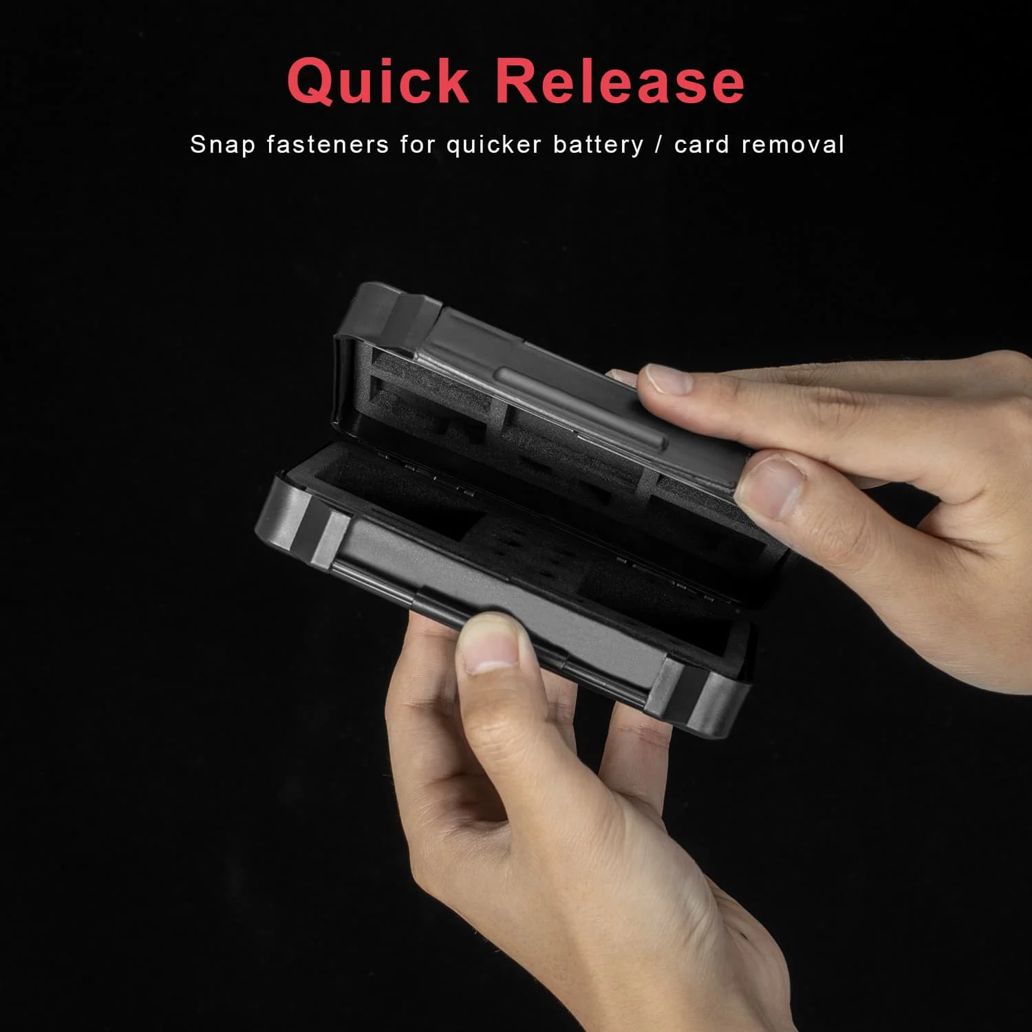 FOMITO كاميرا حافظة بطاريات صندوق بطاقة الذاكرة لبطاقة SD TF كانون LP-E9 سوني NP-FZ100 نيكون EN-EL15 Fujifilm