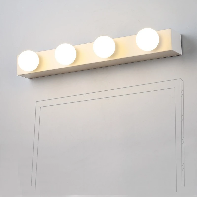 Mirror Headlights Bathroom LED Wall Lamps Makeup Fill Wall Lights Dressing Table Bathroom Replaceable Bulb Indoor Simple Fixture