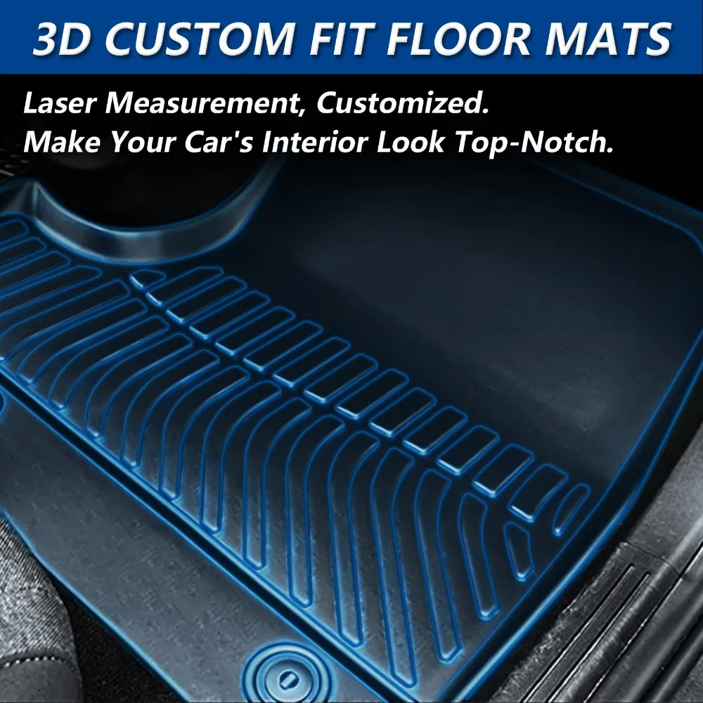 Car Floor Mats TPE For Subaru Crosstrek 2024 All Weather Floor Mats 3D Car Mats Floor Liners Waterproof