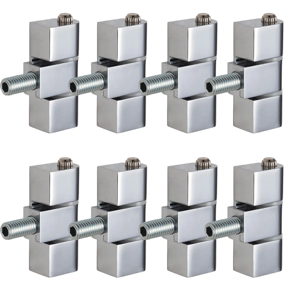 8PCS Zinc Alloy Industrial Hinges Distribution Box Hinge Switch Electrical Cabinet Door Hinges Mechanical Equipment Hinge Chrome