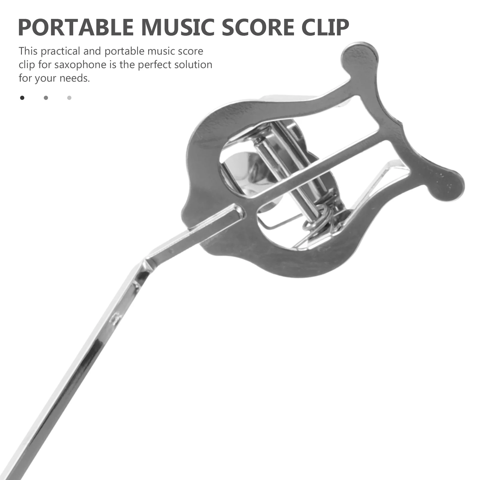 

Saxophone Lyre Zinc Alloy Holder Simple Folder Score Reading Clip Instrument Accessories Lightweight Portable Design Sturdy
