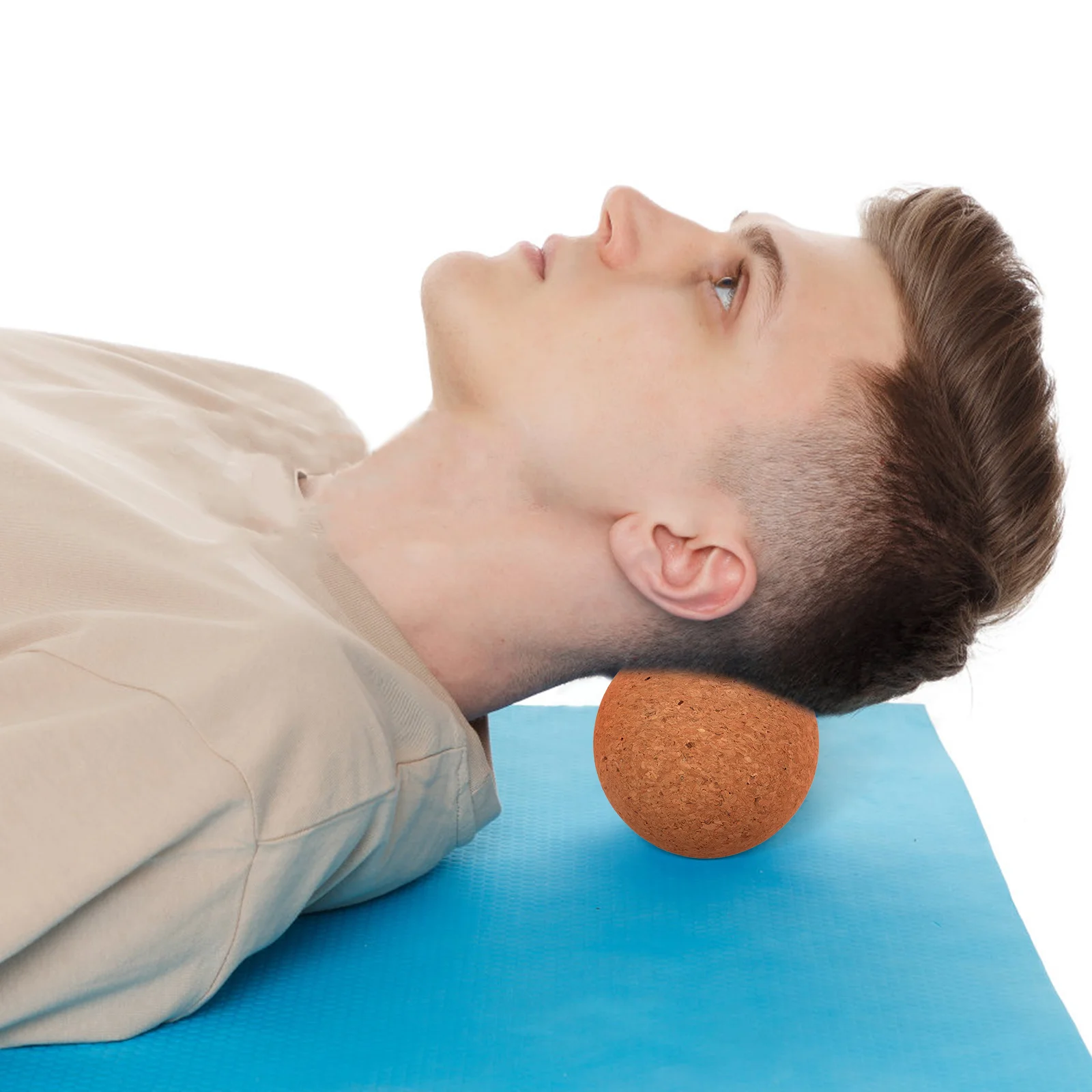 

Yoga Ball Cork Massage Roller Back Feet Hand Muscle Relief Deep Tissue Fitness Roller Ball Lightweight Portable Massager