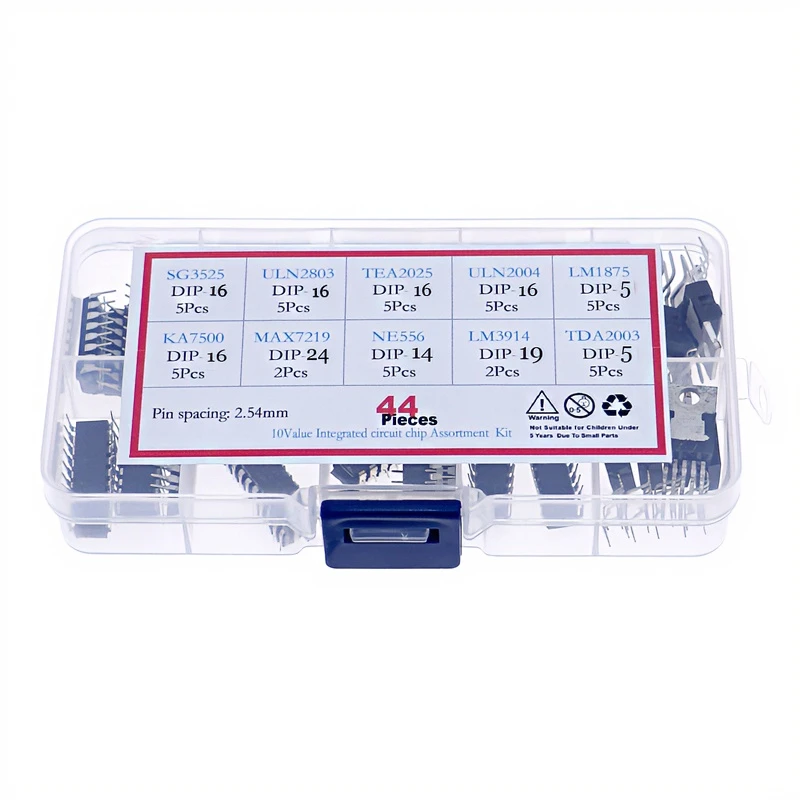 44Pcs 10Value SG3525-TDA2003 DIP Integrated Chip Assorted Kit