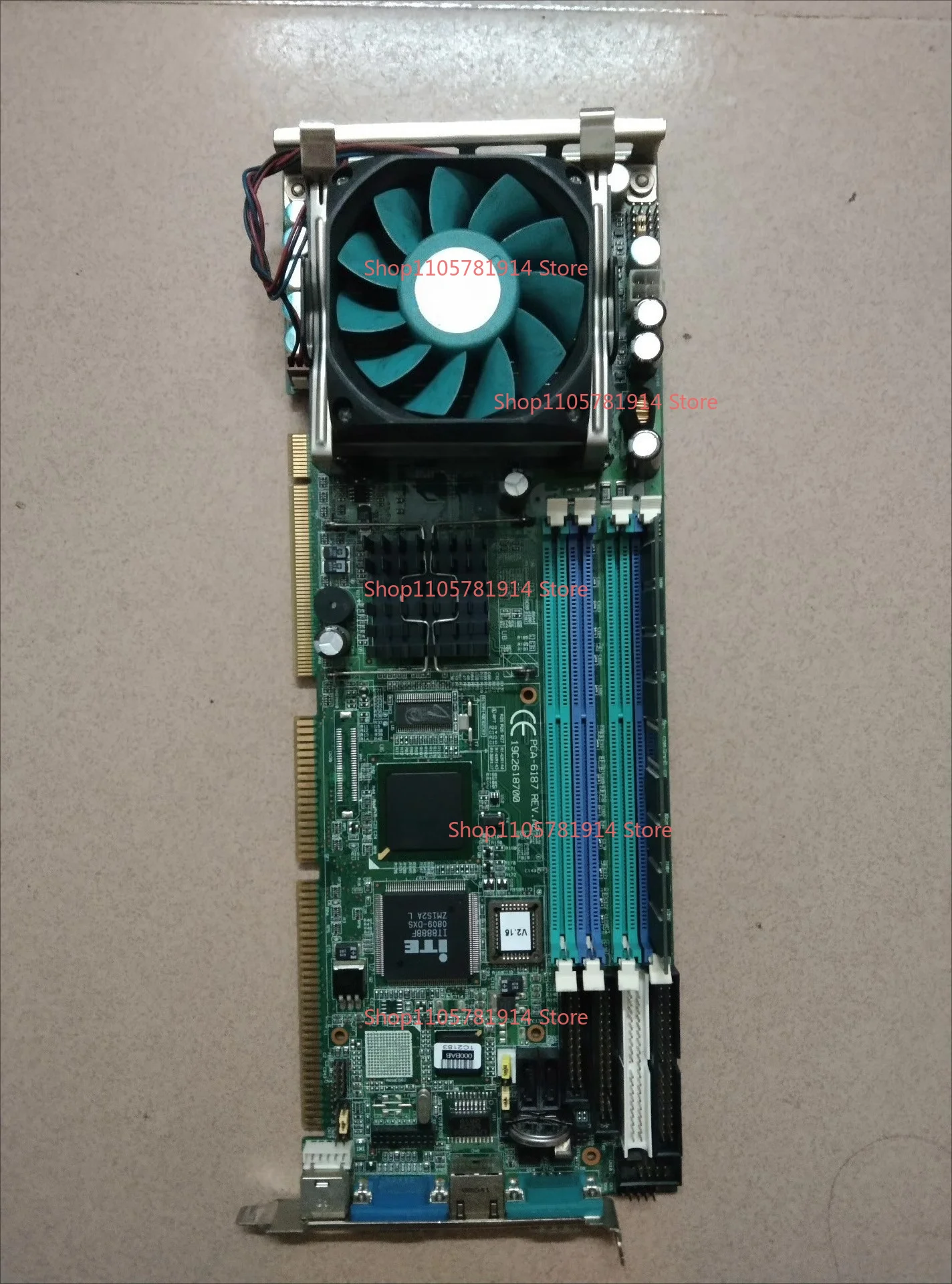 For Advantech PCA-6187 REV. A2 PCA-6187VE Industrial Computer Main Board To Send CPU Memory, Fan