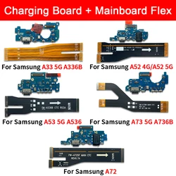 NEW USB Charging Port Dock Charger Plug Connector Board For Samsung A33 A53 A72 A73 A72 A52 4G 5G Main Motherboard Flex Cable