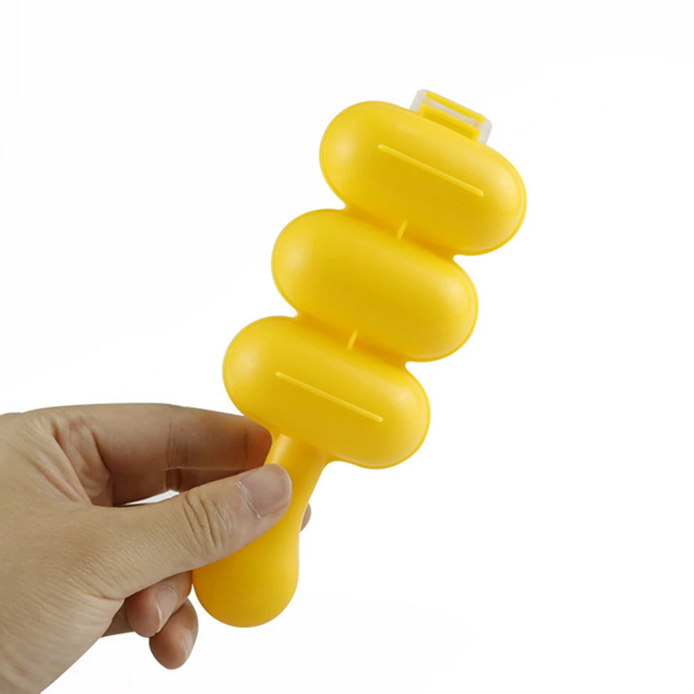 

3pcs Mold Shaking Tool Rice Shaking Mold Maker Mould Yellow Kitchen Rice Mould Kids Efficient School DIY