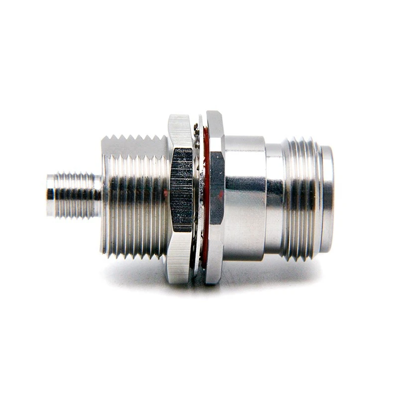 Stainless Steel High-frequency Adapter N/SMA-KYKG-3 Dual Female Wall Through 18G