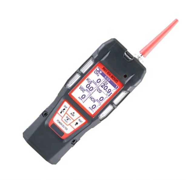 Portable multi-gas monitor for up to 6 gases simultaneously RKI Instruments GX-6000 Gas Monitor