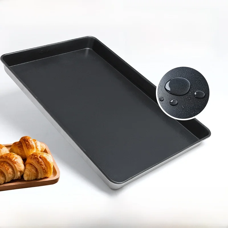 

Food Grade Non-Stick Rectangular 6040 Baking Tray Oven Commercial Pizza Bread Cake Baking Mold Easy Clean Kitchen Accessory
