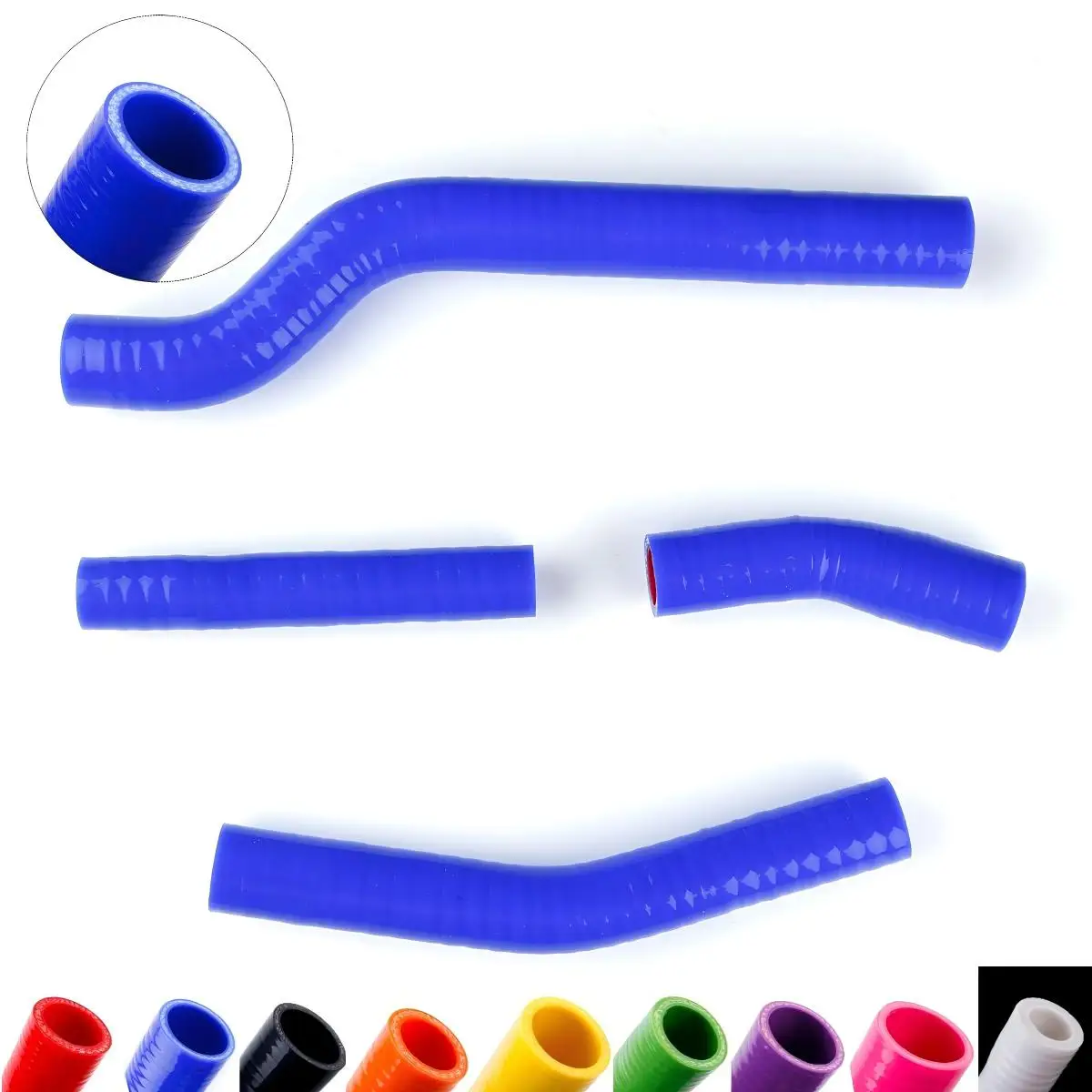 Enhanced Reinforced Silicone Coolant Radiator Hose Kit for Yamaha YZ450F YZF450 WR450 WR450F WRF450 2003-2009, Strengthened High