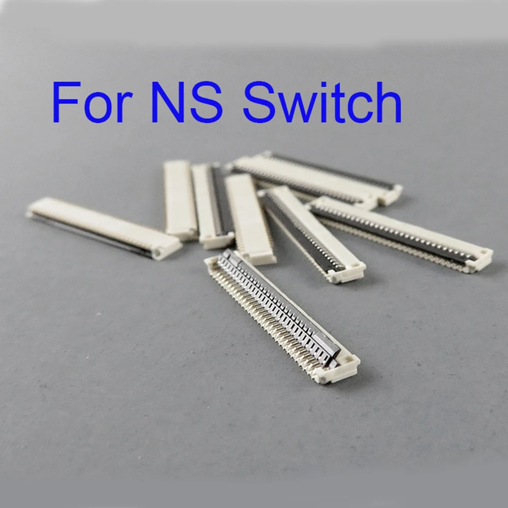 60pcs Touch Screen Flexible Cable Clamp Ribbon Connector Socket for NS Switch Repair Parts Replacement Fault