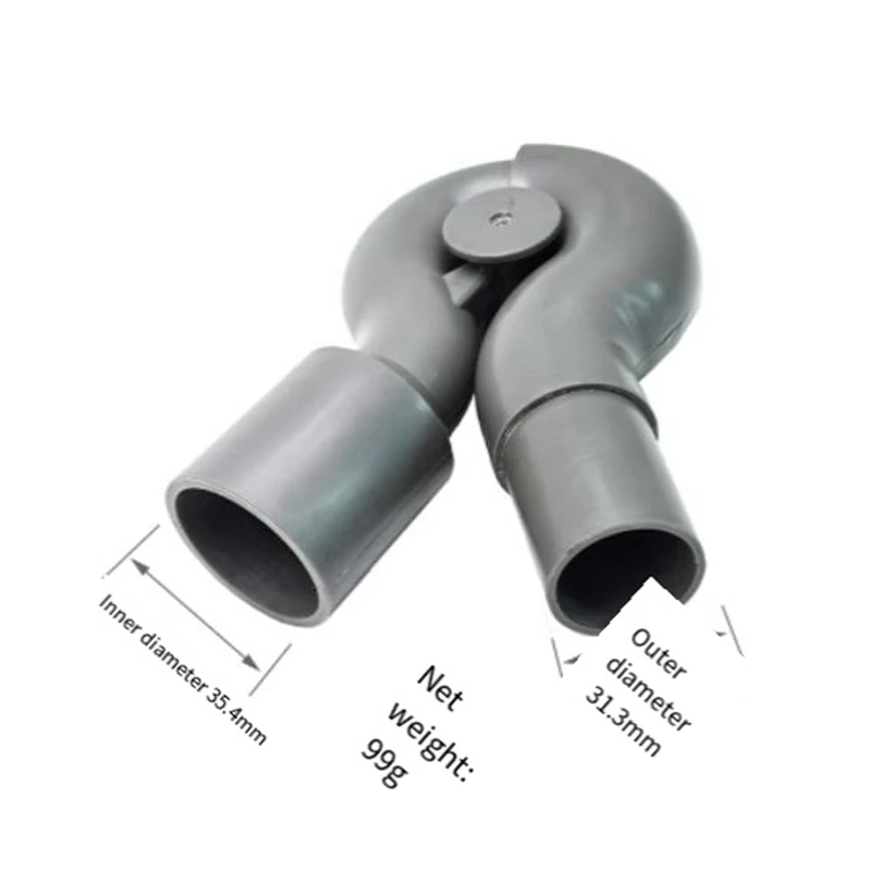A16R-1Set Universal Elbow Adapter Bottom 35-32Mm Bore Quick Release Tool Bottom Adapter Vacuum Cleaner Accessories No Bending