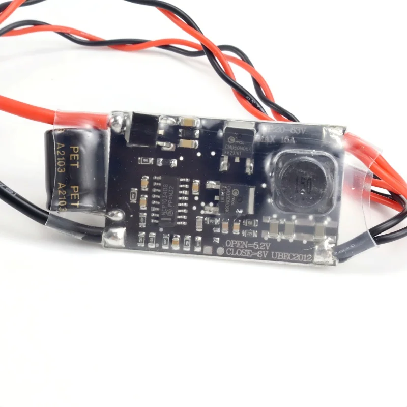 1 قطعة UBEC 5 فولت -5A و 5 فولت-15A BEC منظم مفتاح مضاد للتدخل محمي بالكامل، مناسب للتحكم عن بعد متعدد الدوار للطائرات بدون طيار