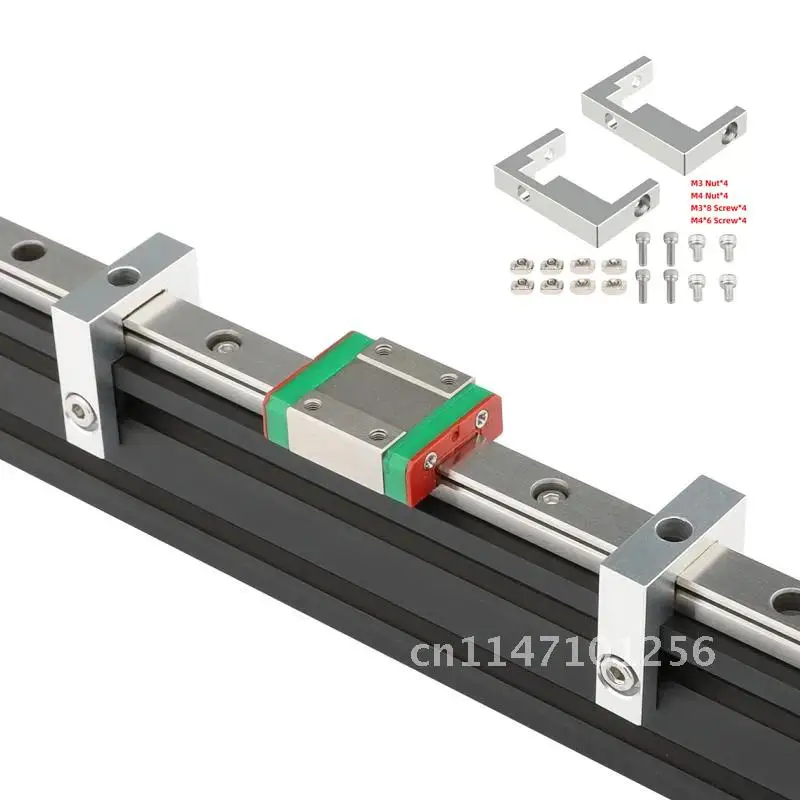 

3D Printer Parts 2020 2040 Aluminum Profile Fixed Block Outline MGN12 Linear Guide Fixed Block With Screw Nut Accessories