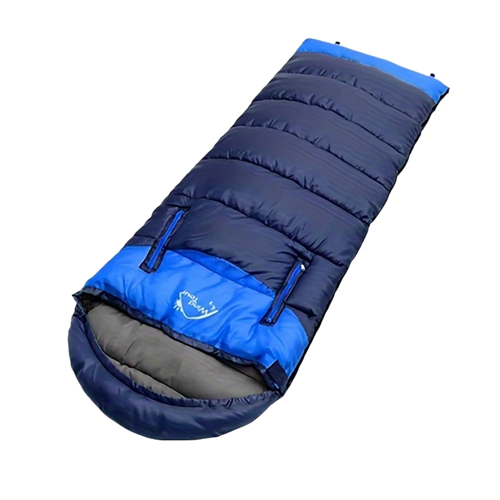 Sleeping bag adult outdoor autumn and winter thickened warm indoor camping couple reach for splicing cotton sleeping bag