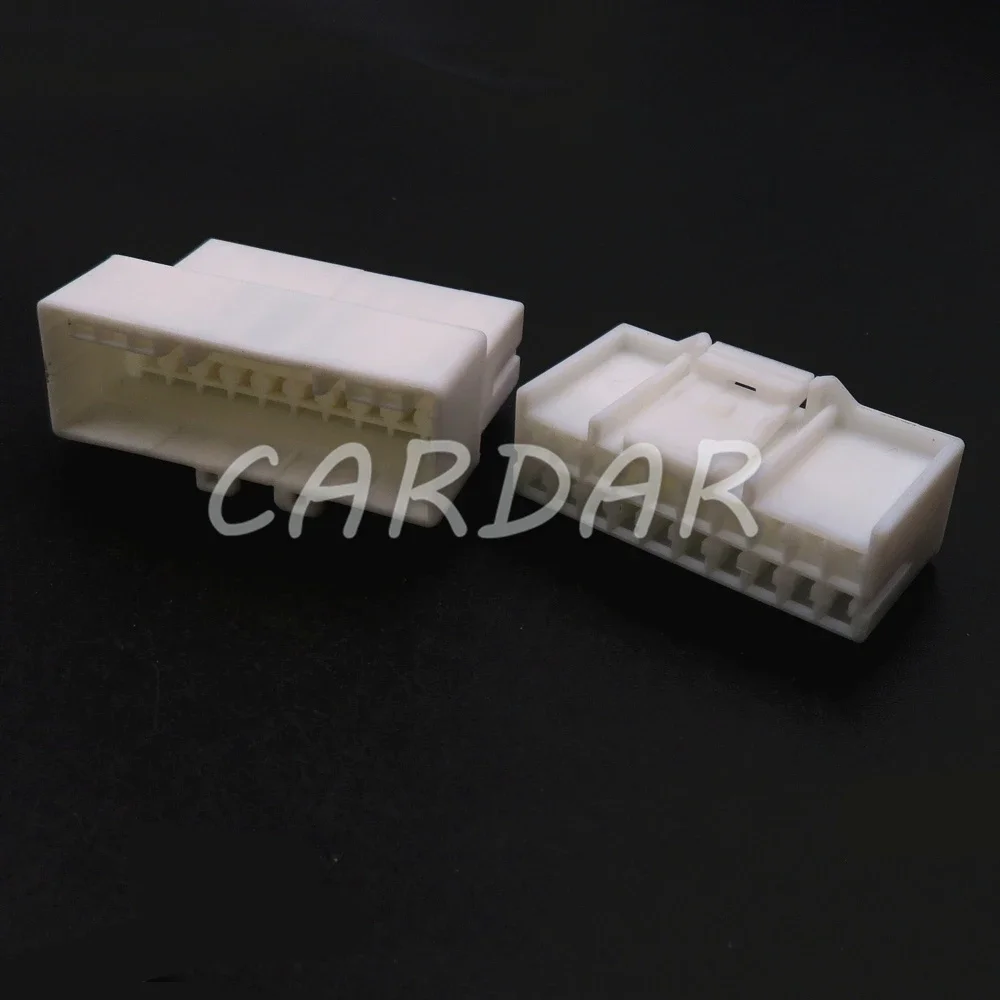 1 Set 20 Pin High Quality White Car Connector AC Assembly Auto Male Female Docking Electric Wire Socket 936131-1 936095-1