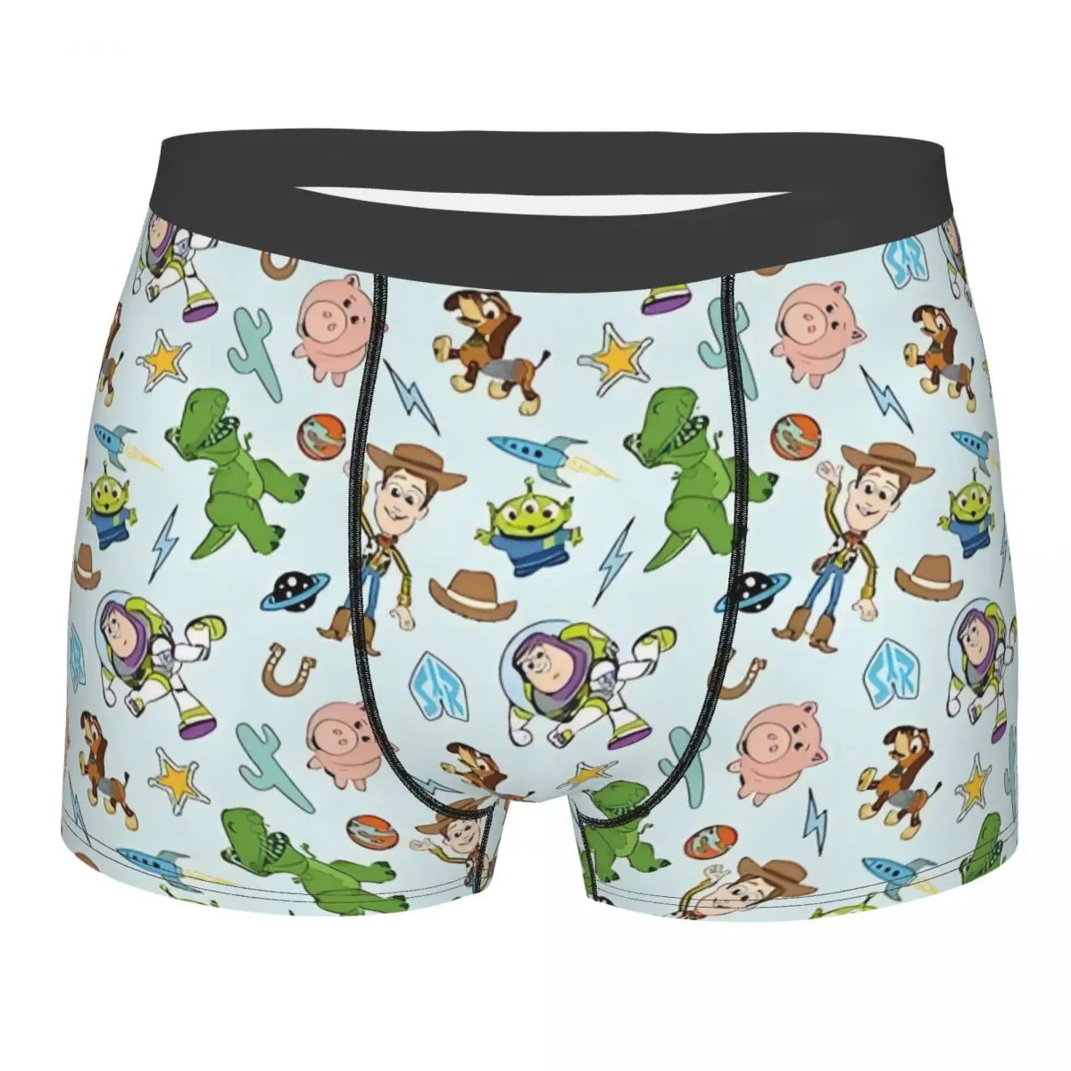 

Custom Toy Story Cartoon Anime Figure Underwear Men Breathable Woody Buzz Lightyear Boxer Briefs Shorts Panties Soft Underpants
