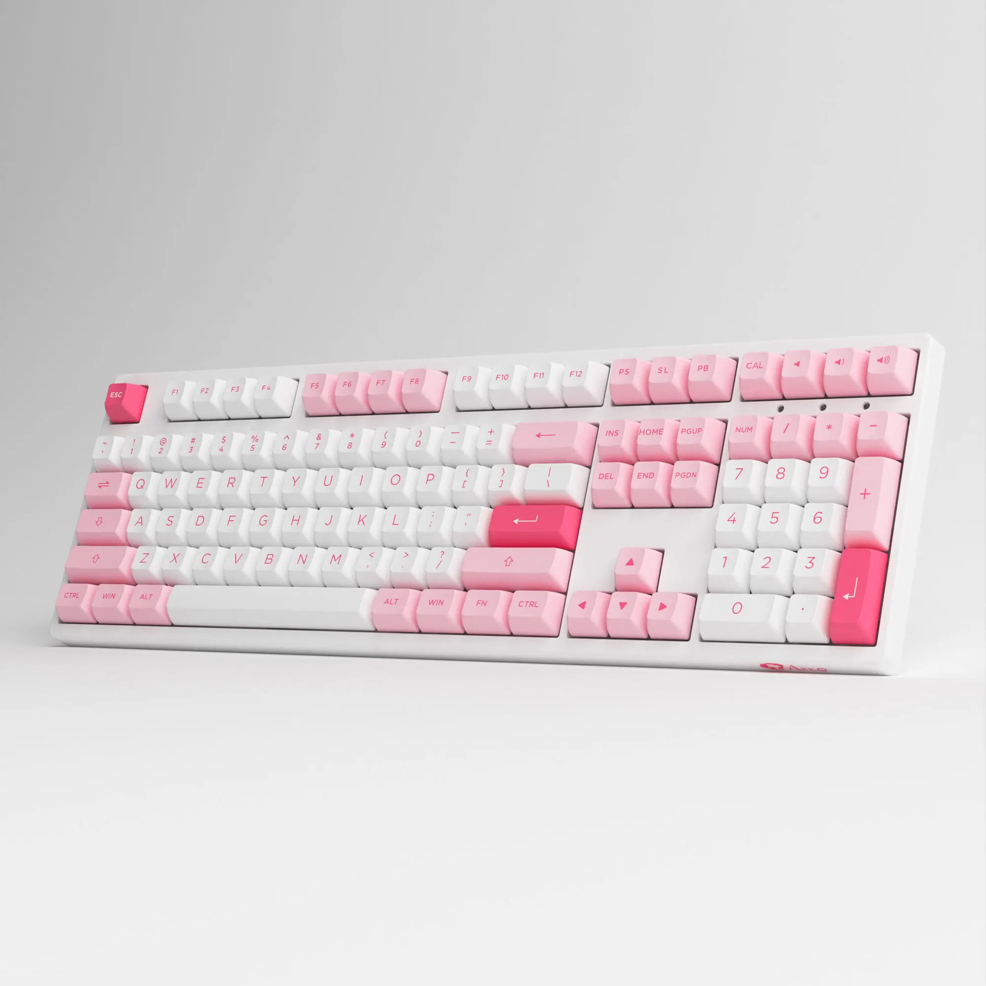 

Механическая клавиатура Akko 3108RF Prunus Lannesiana, полноразмерные колпачки вишневого цвета, USB Type-C/2,4G, беспроводная двухрежимная игровая клавиатура для ПК