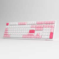 Akko 3108RF Mechanical Keyboard Prunus Lannesiana Full Size Cherry Keycaps USB Type-C/2.4G Wireless Dual Mode PC Gaming Keyboard