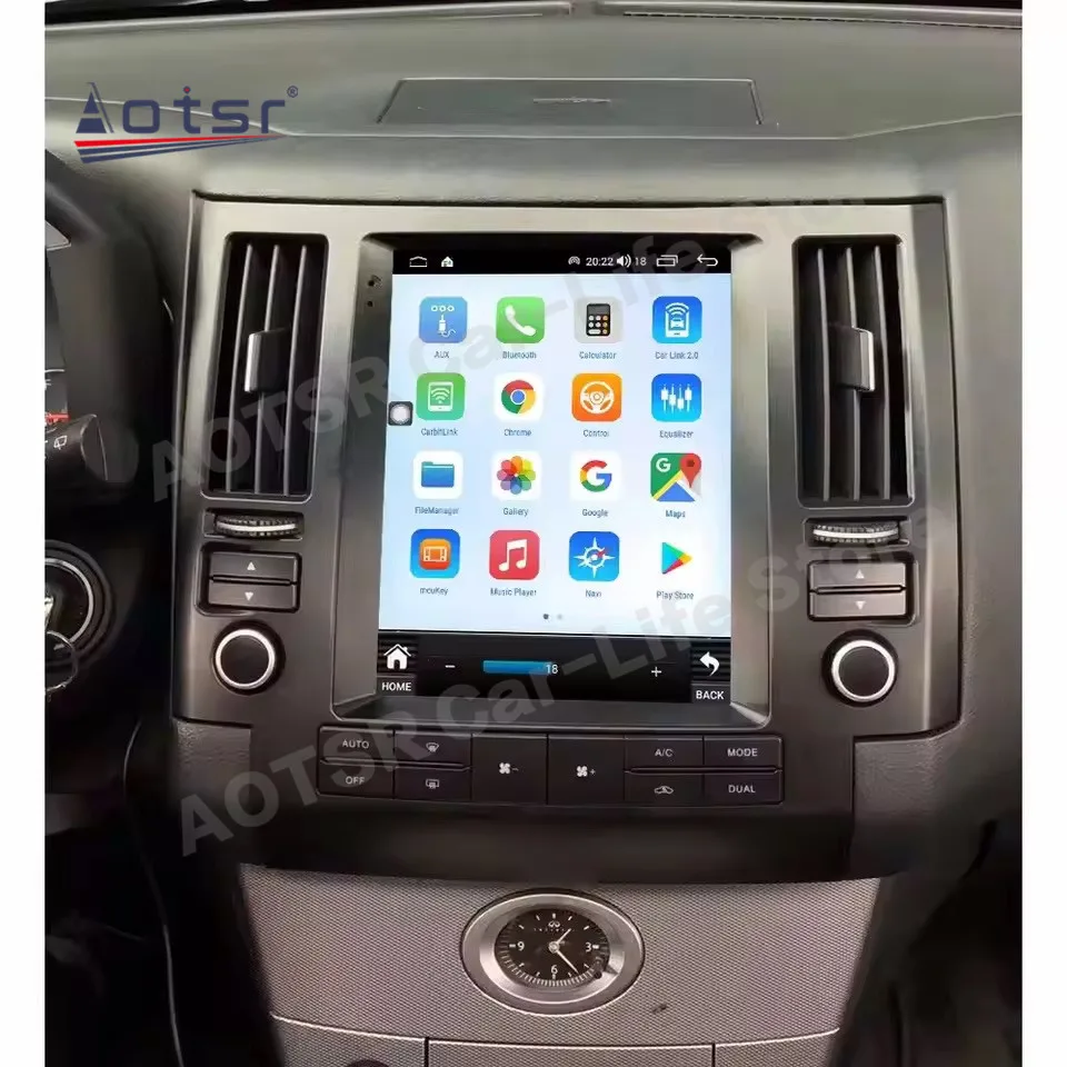 9.7 Inch Screen Multimedia Android 15 Car Radio For Infiniti FX35 FX45 2003~2006 GPS Navigation Stereo Carplay WiFi 4G Head Unit