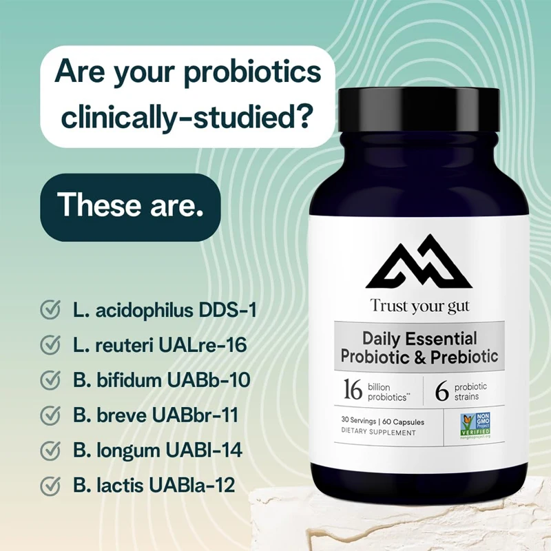 

Organic probiotics, containing prebiotics,promote digestive health with 16 billion colony unit strains Lactobacillus acidophilus