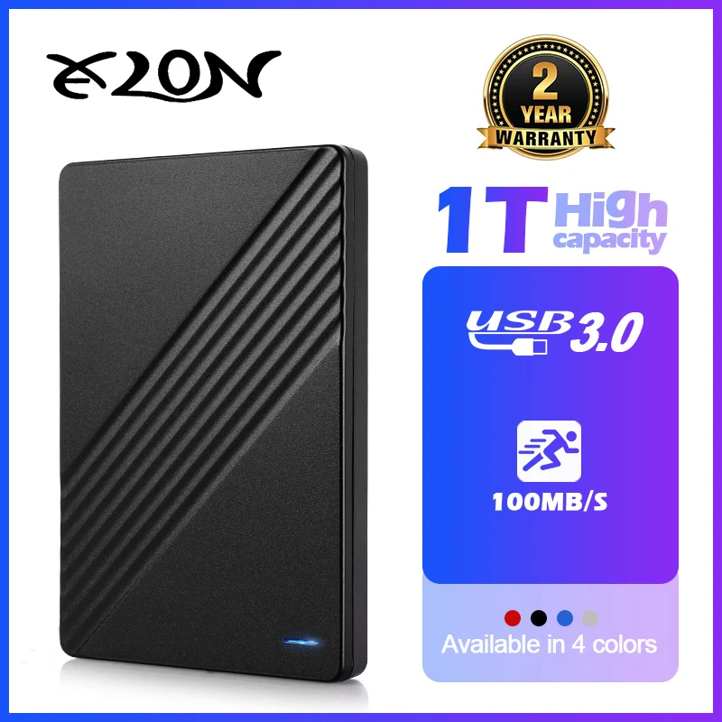 Przenośny zewnętrzny dysk twardy HD 1TB HDD 500GB 250GB Pamięć USB 3.0 Szybki dysk flash do laptopa MacBook PS4 PS5