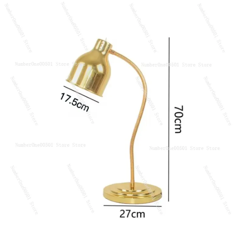 

Food insulation lamp Automatic restaurant heating catering barbecue lamp Single head double head desktop insulation lamp