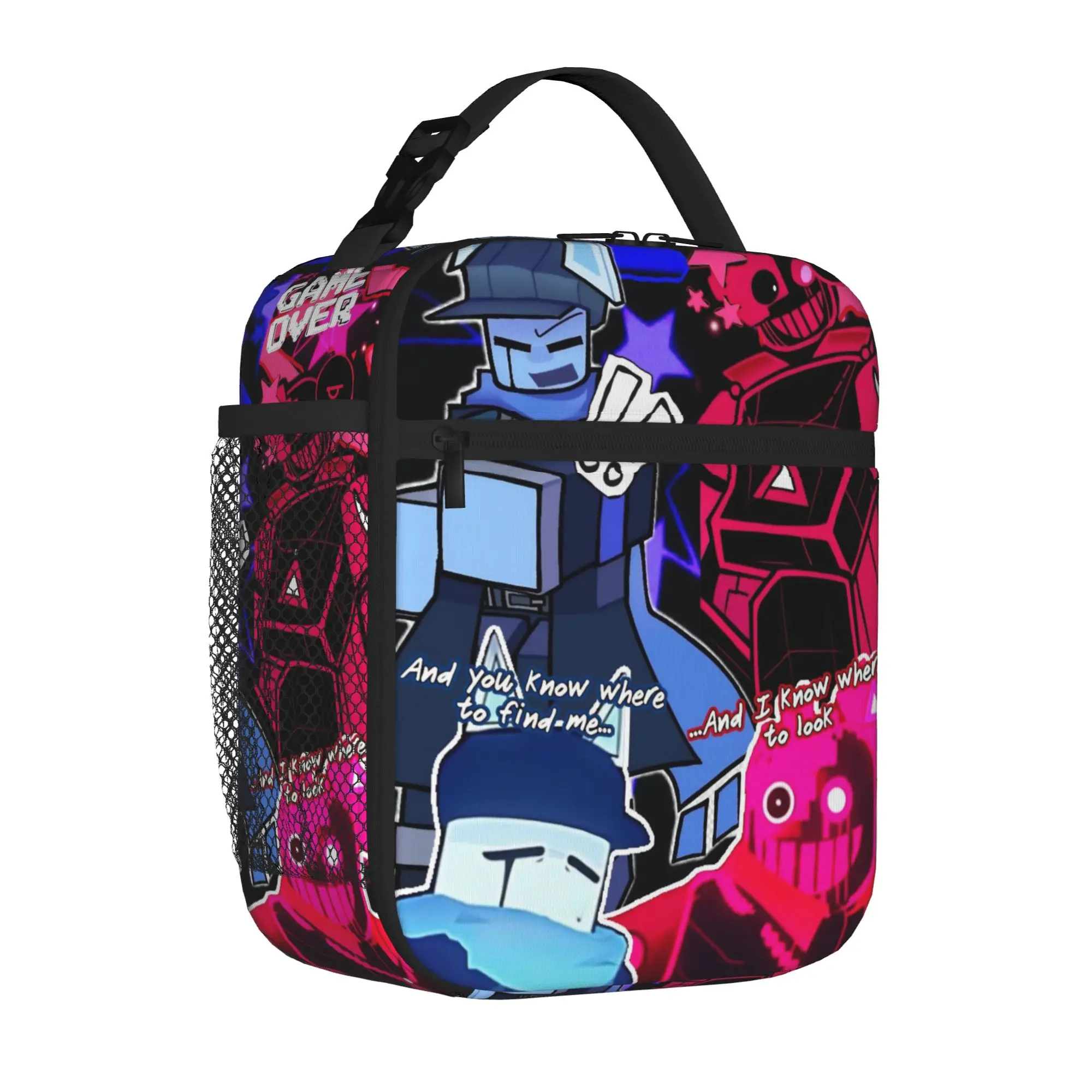 Insulated Lunch Tote Bag Forsaken Horror Game Fashion C00lkidd Cartoon Cooler Thermal Lunch Container with Handle For School